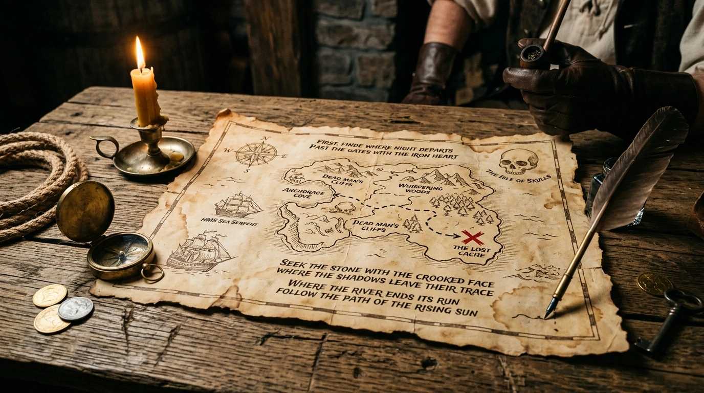 Challenging Treasure Map Riddles for Adults