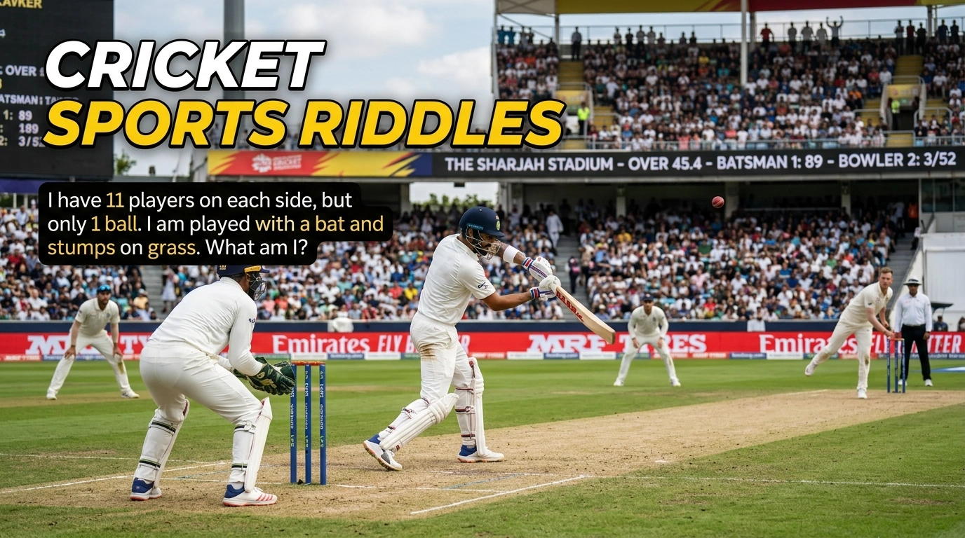 Cricket Stadium and Match Day Riddles