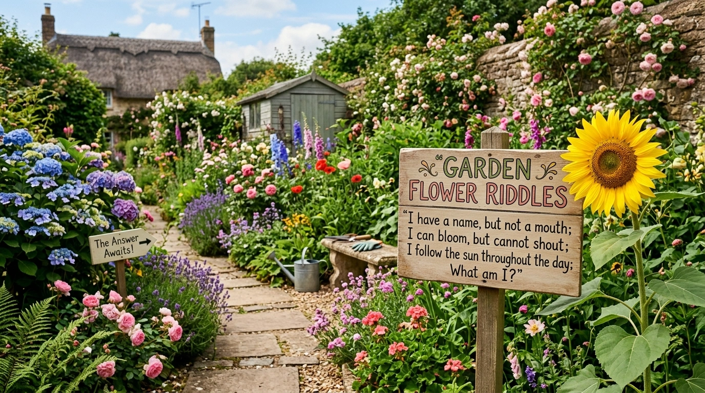 Flower and Pollinator Garden Riddles