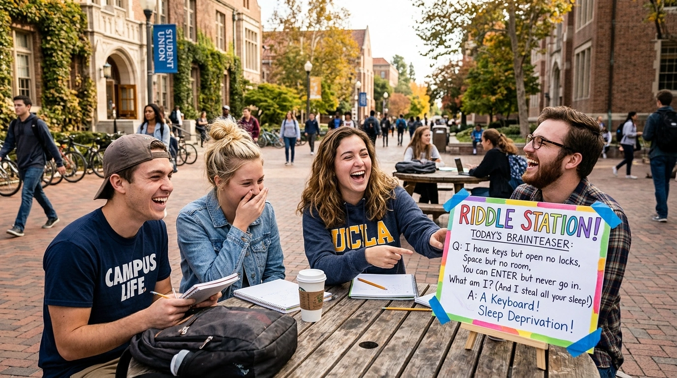 Funny College Campus Riddles
