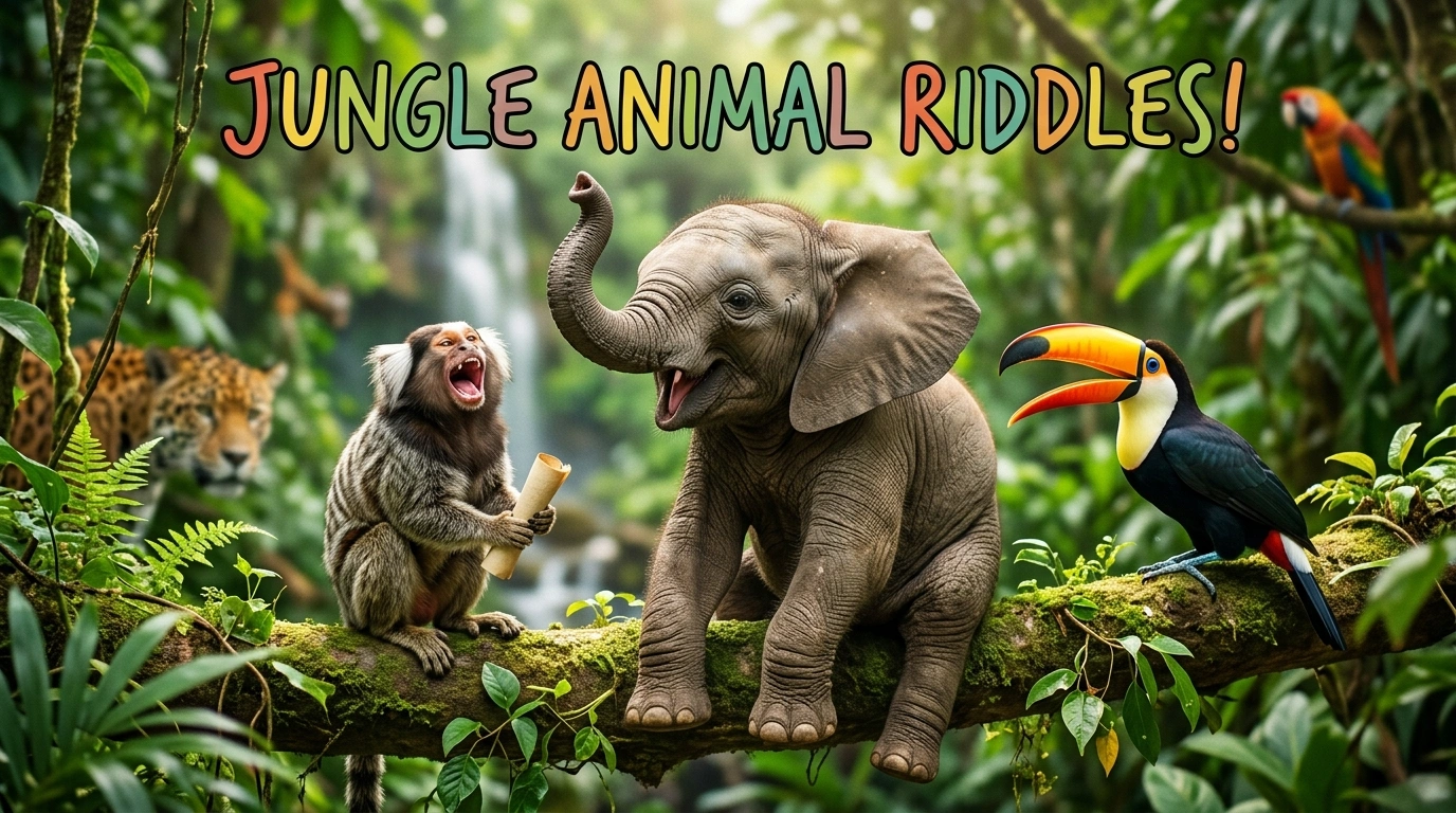 Large Jungle Animal Riddles