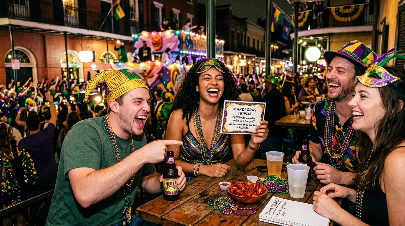 Mardi Gras Music and Parade Trivia Riddles
