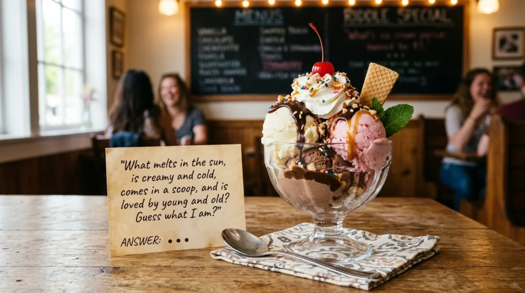 ice cream dessert riddles