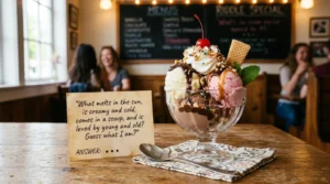 ice cream dessert riddles