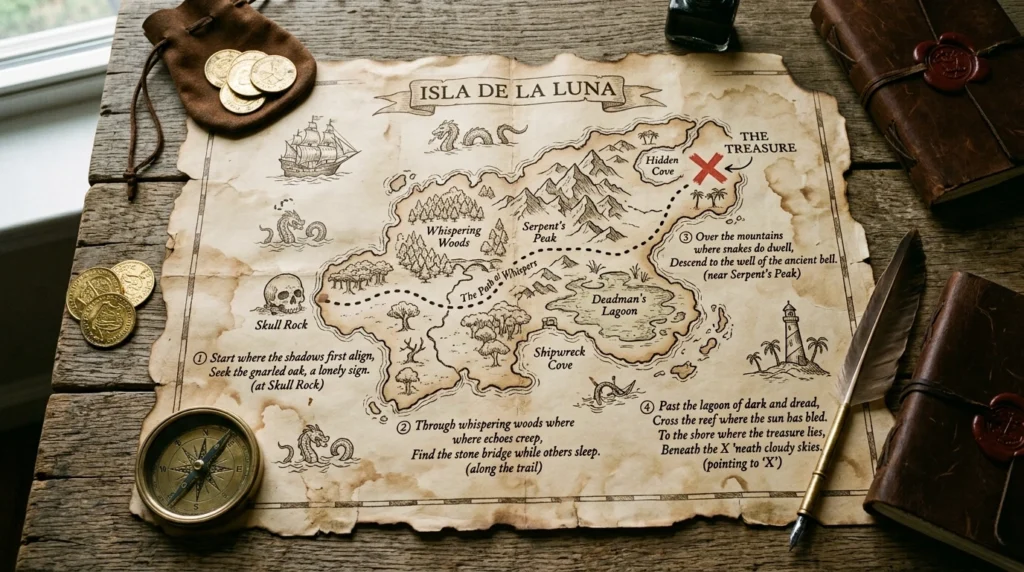 treasure map riddles
