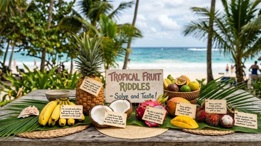 tropical fruit riddles